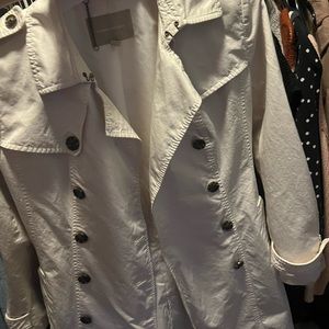 Not bright white color trench